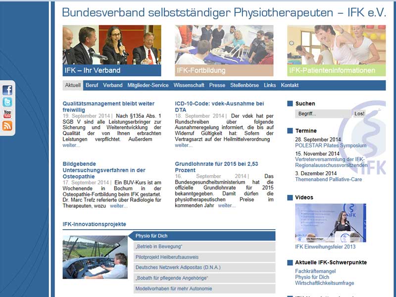 Bundesverband selbstständiger Physiotherapeuten - IFK e. V.